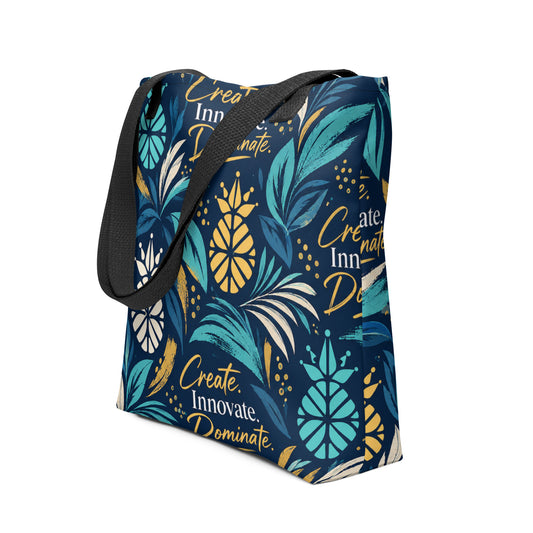 Create, Innovate, Dominate Productivity & Travel Tote bag