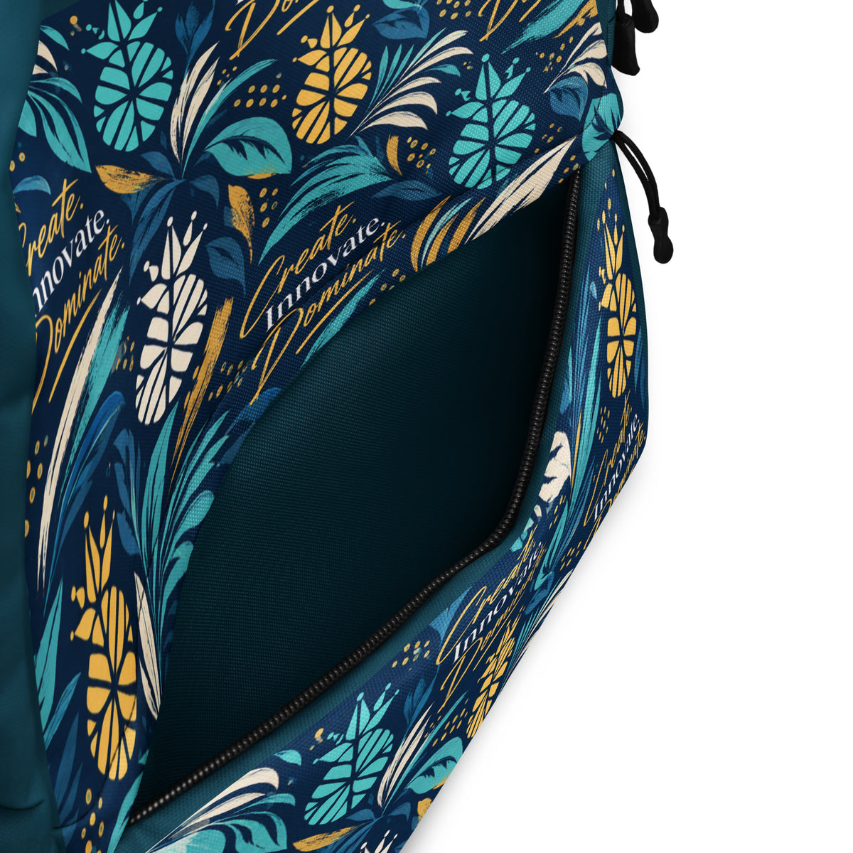Create. Innovate. Dominate. Backpack Inspirational Gear for Work, Travel & Everyday Life
