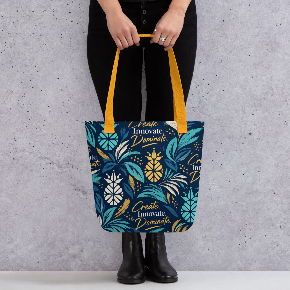 Create, Innovate, Dominate Productivity & Travel Tote bag