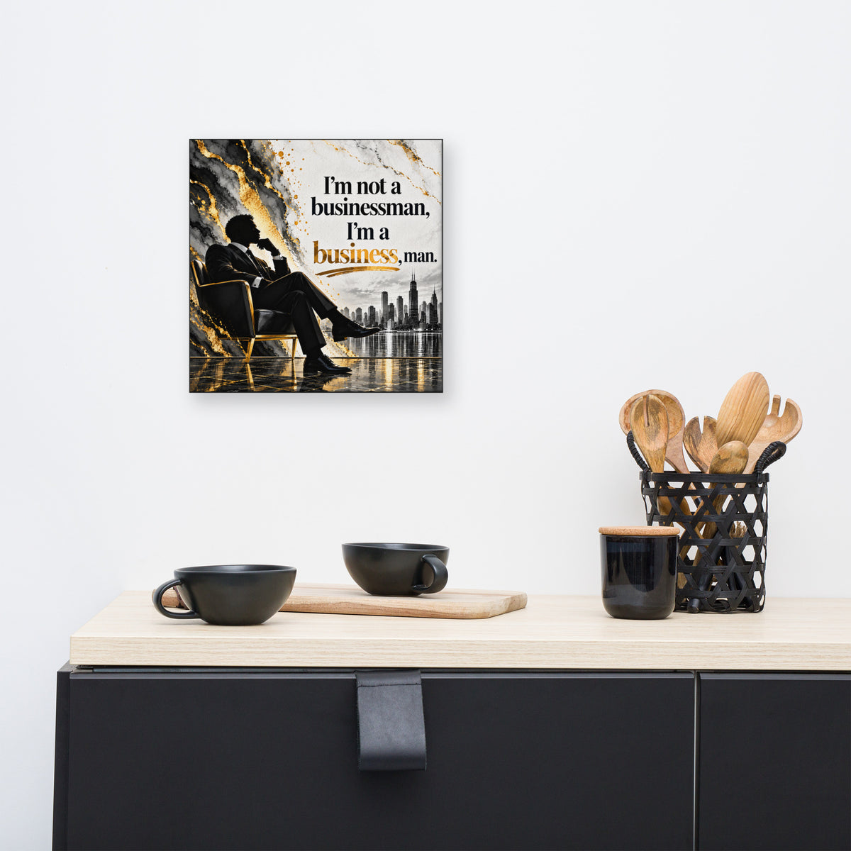 Businessman Canvas Office Wall Art, Entrepreneur Humor