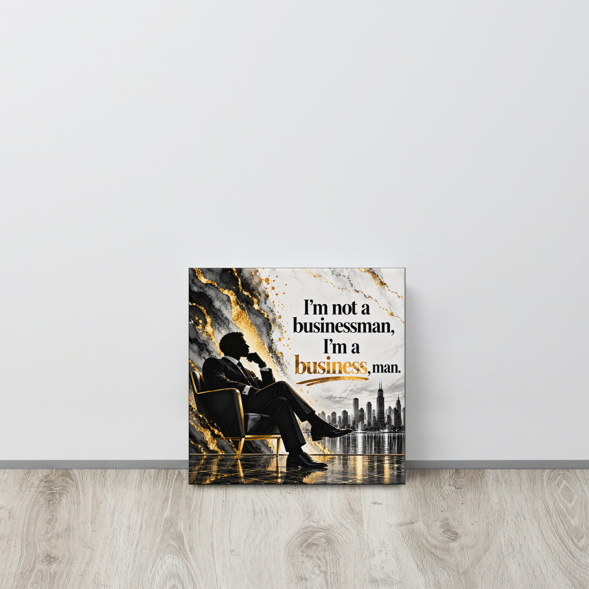 Businessman Canvas Office Wall Art, Entrepreneur Humor