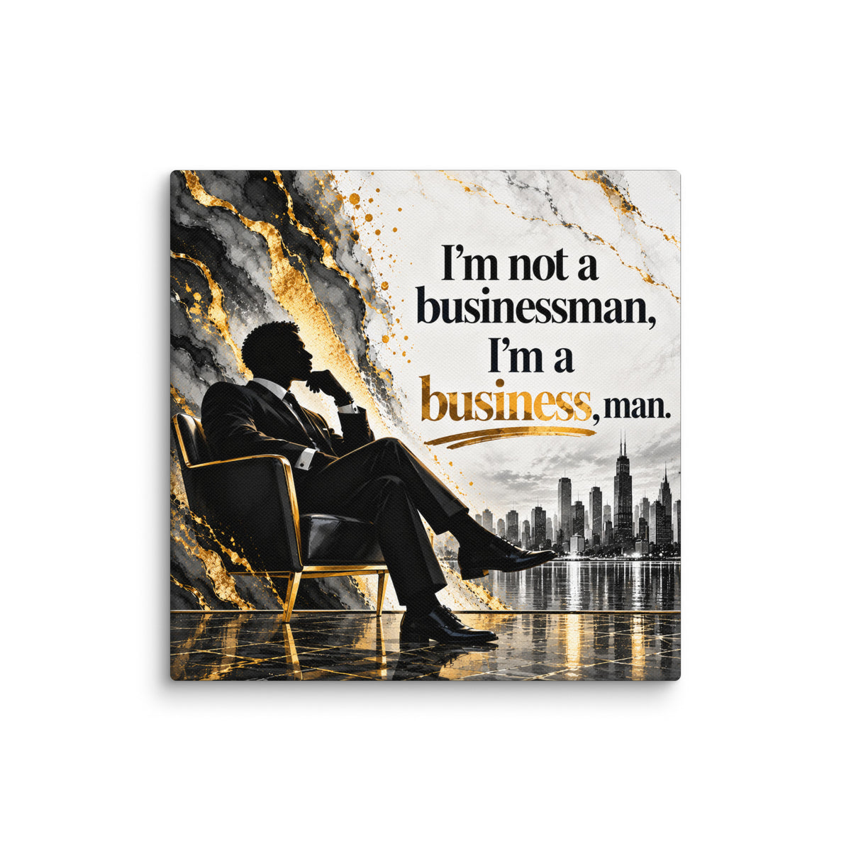 Businessman Canvas Office Wall Art, Entrepreneur Humor