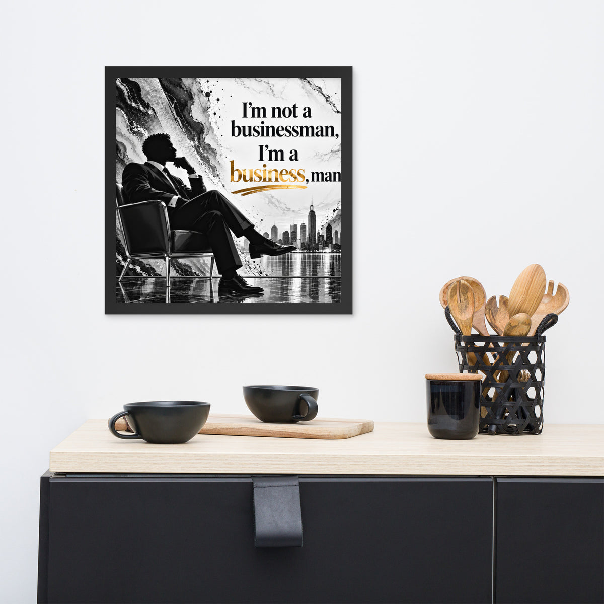Businessman Framed Poster Office Wall Art, Entrepreneur Humor