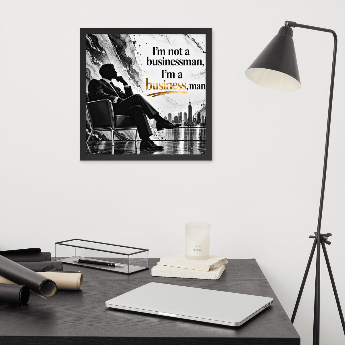 Businessman Framed Poster Office Wall Art, Entrepreneur Humor