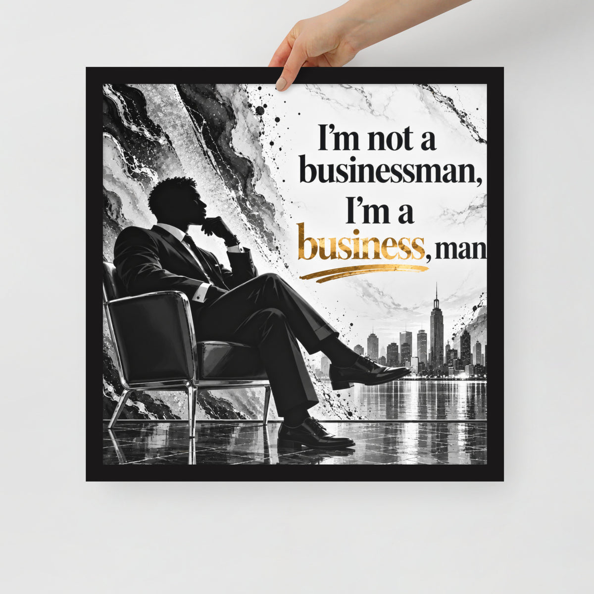 Businessman Framed Poster Office Wall Art, Entrepreneur Humor