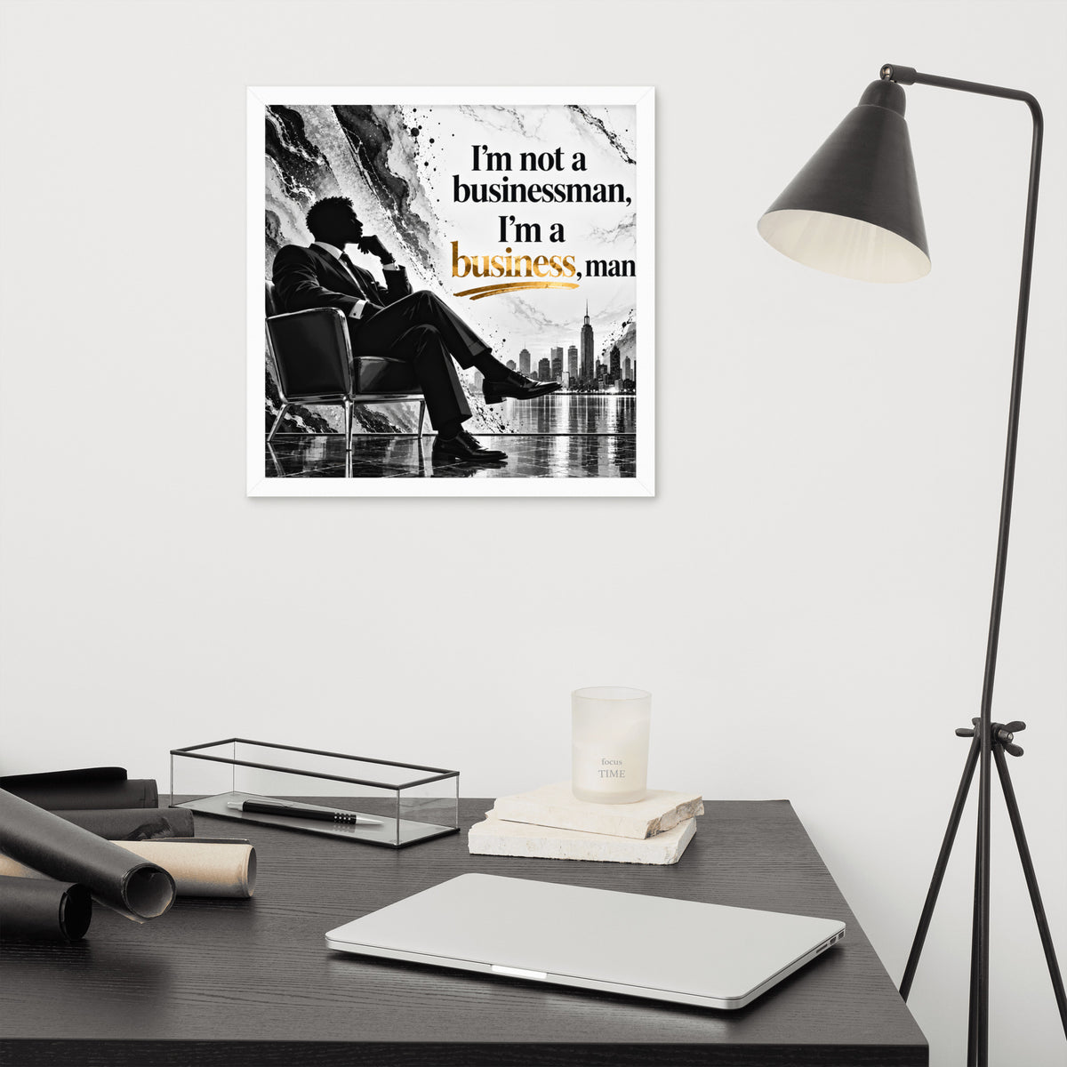 Businessman Framed Poster Office Wall Art, Entrepreneur Humor