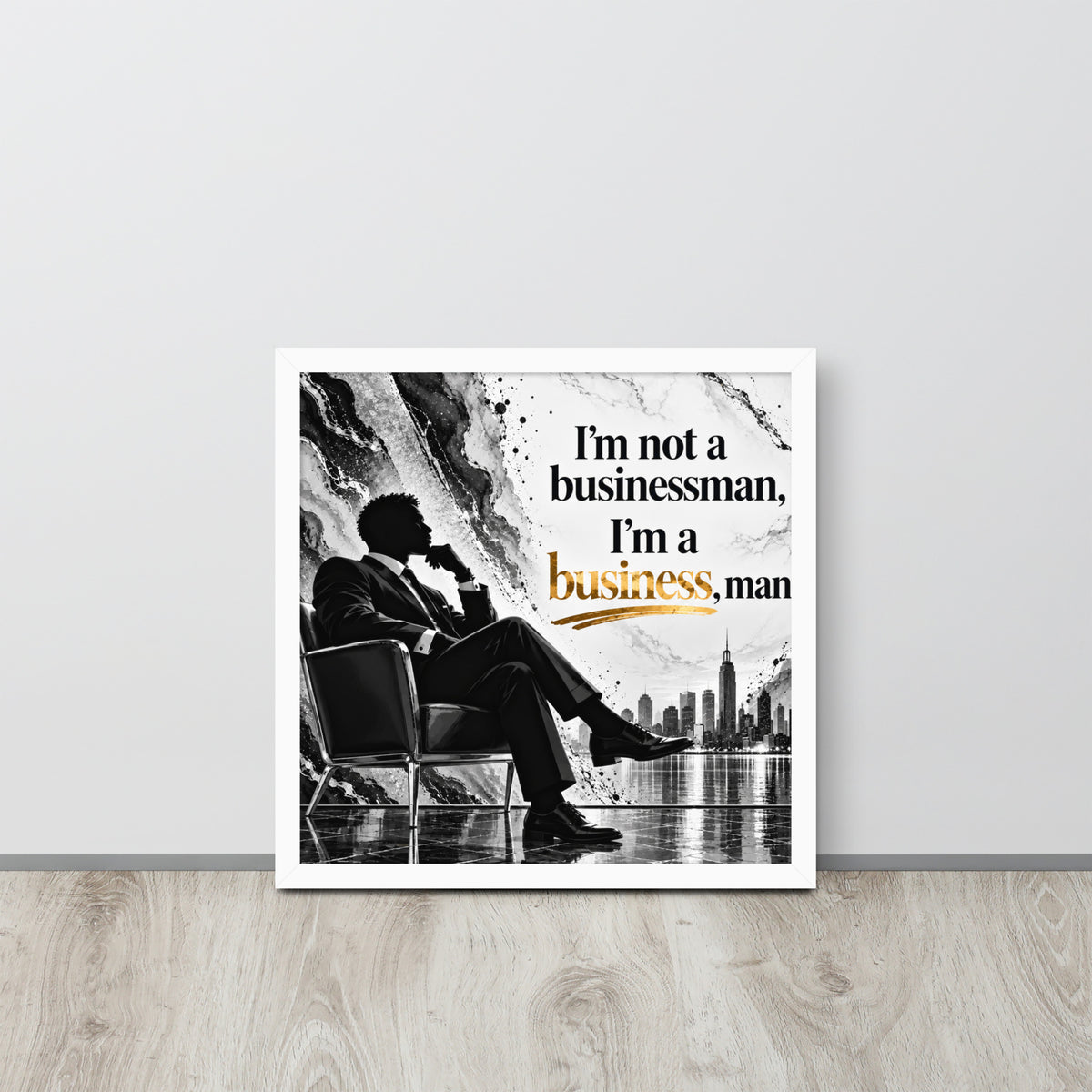 Businessman Framed Poster Office Wall Art, Entrepreneur Humor