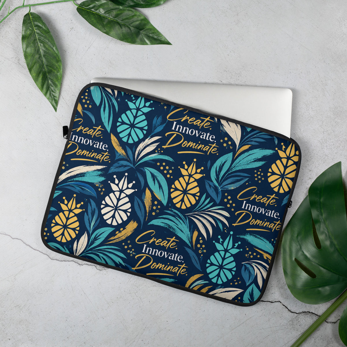 Create, Innovate, Dominate Laptop Sleeve