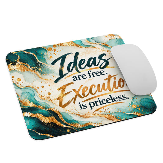 Ideas Are Free Mouse pad, Cool Motivational Art for Work, Office, Student, Entrepreneur, Inspirational Gift