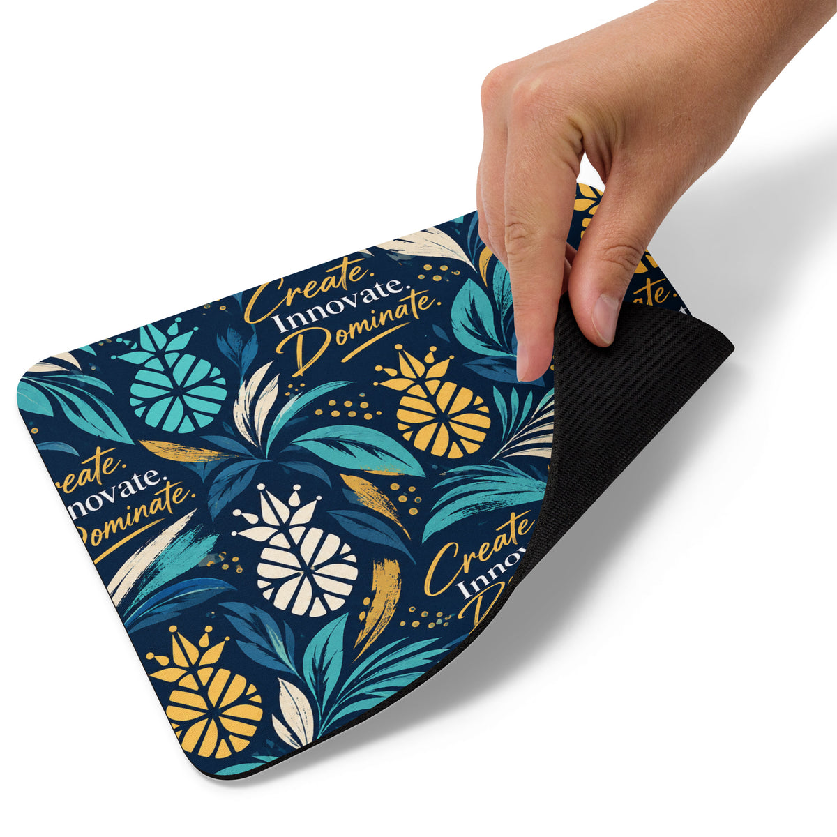 Creat Innovate Dominate Mouse pad, Cool Motivational Art for Work, Office, Student, Entrepreneur